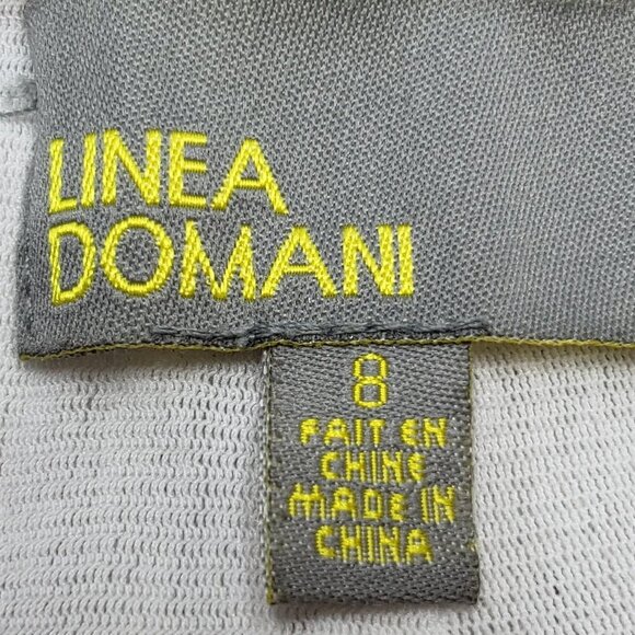 Linea Domani A Line Skirt Midi Lace Inserts Graphic Pattern Size 8 - Picture 11 of 16